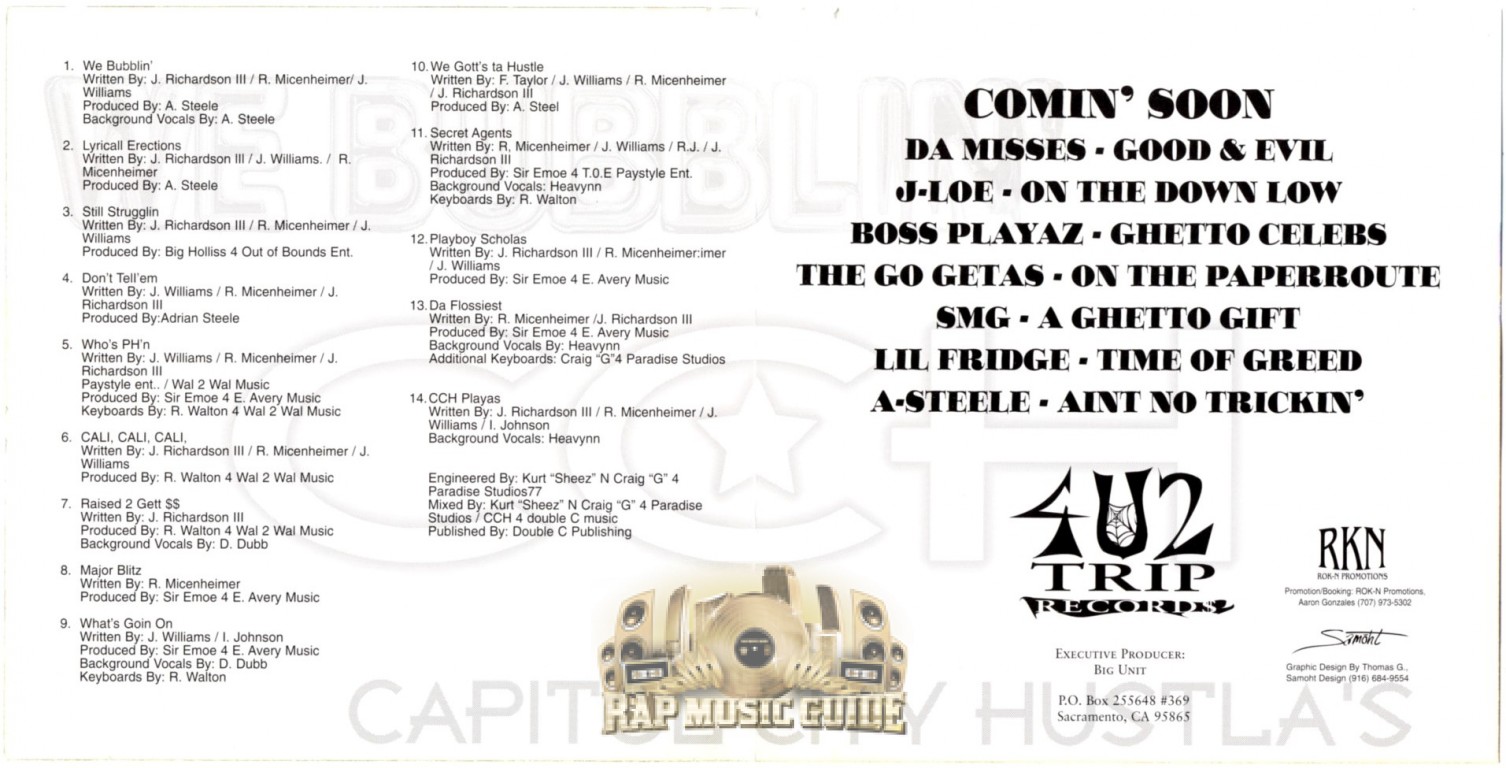 C.C.H. - We Bubblin': CD | Rap Music Guide